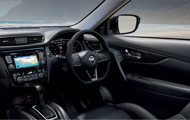 Interior front view of the dashboard